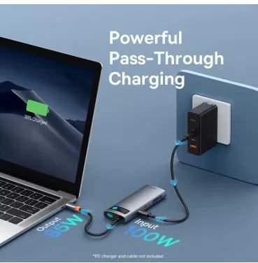 Hub Baseus HDMI 7 em 1, Carregamento Turbo, USB - Foto 4