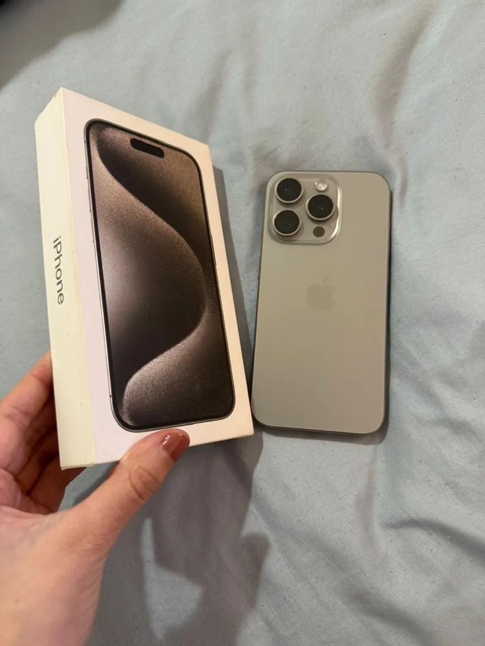 Iphone 15 pro 128gb cor Silver em excelente estado
