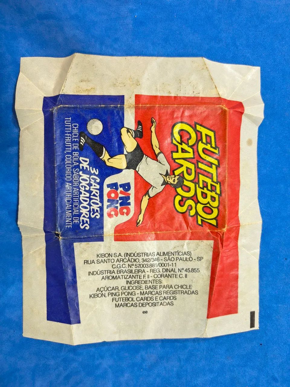 Envelope vazio original futebol cards ping pong 1979 - Foto 3