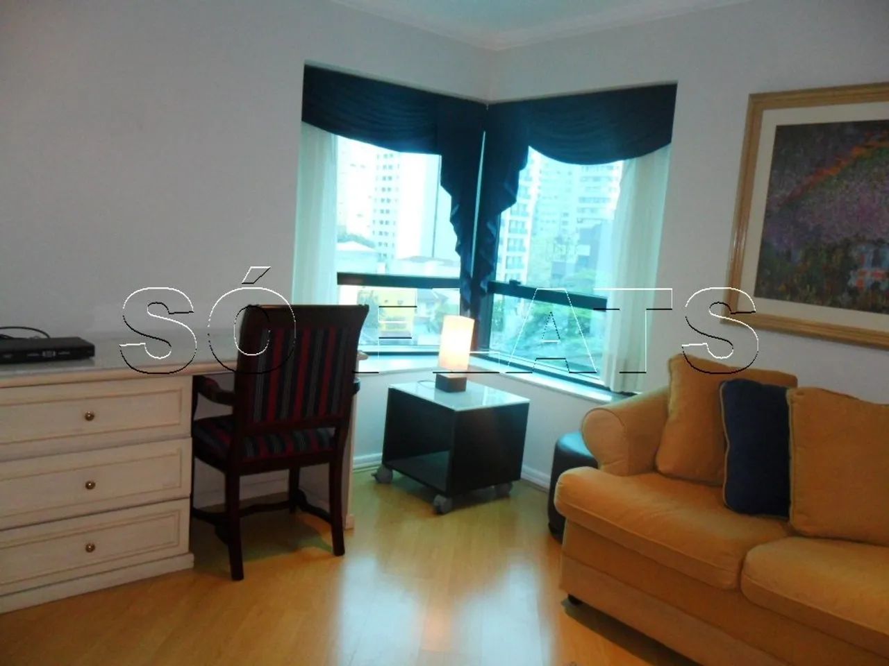 Apartamento nos Jardins com 2 dormitórios totalmente mobiliado. - Foto 4