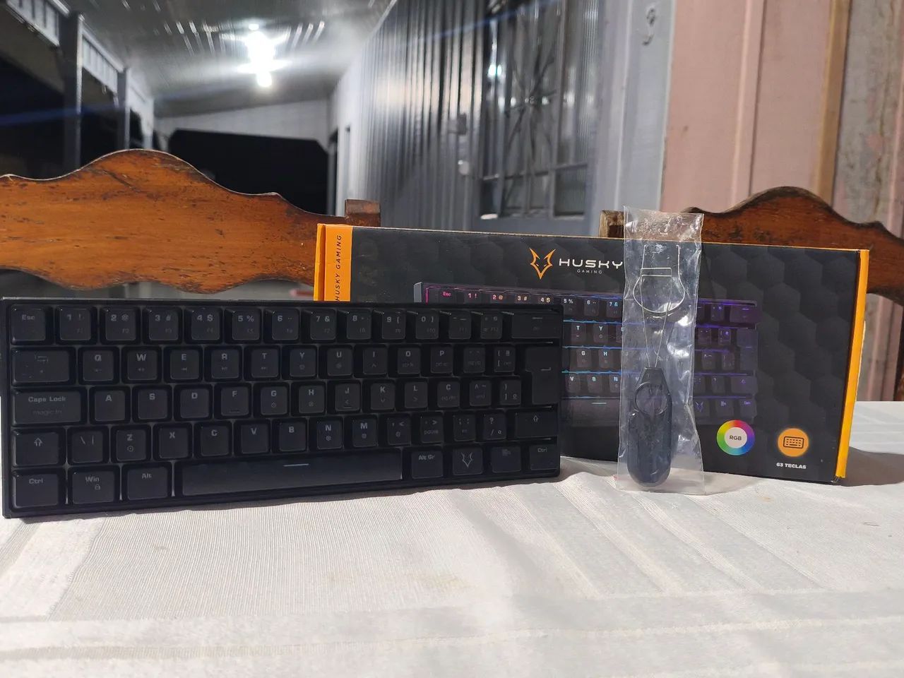 Teclado Husky Blizzard preto