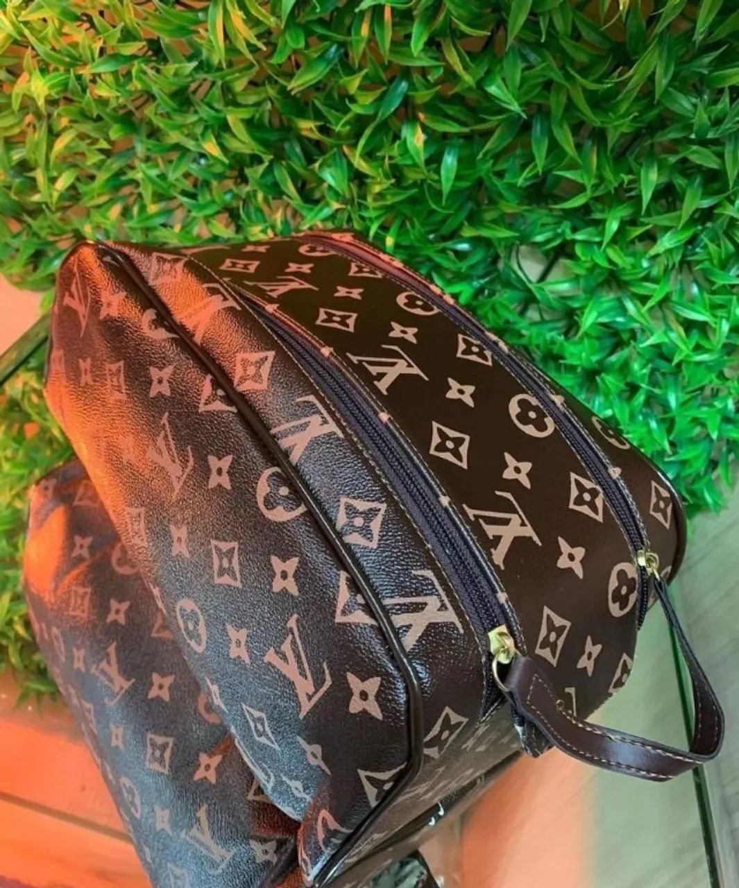 Kit Mochila e Necessaire Monograma Louis Vuitton Confecção Premium - Foto 4