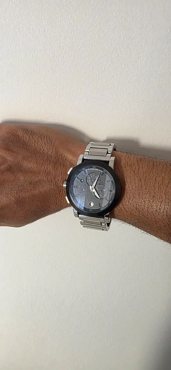 Relógio Movado Bold Chronograph Original - Aço Inoxidável 44mm - Foto 3
