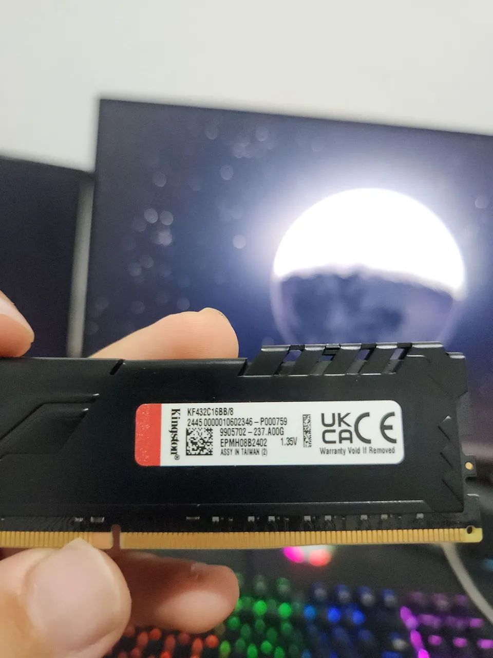 Memória Ram 8gb 3200Mhz Kingston Fury - Aceito Cartão e Entrego - Foto 4