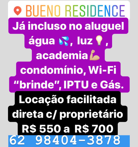 Aluguel - Água, Energia, Gás, Condomínio, Academia