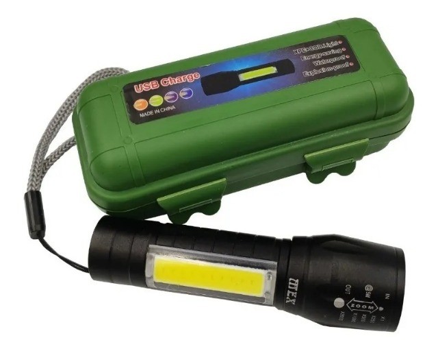 Mini Lanterna Tática Usb Recarregável  - Foto 3