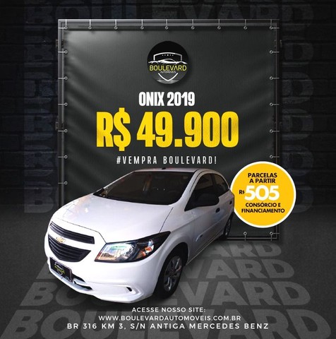 CHEVROLET ONIX 2019 COMPLETO ENT. 1.000+ 48X 1.100