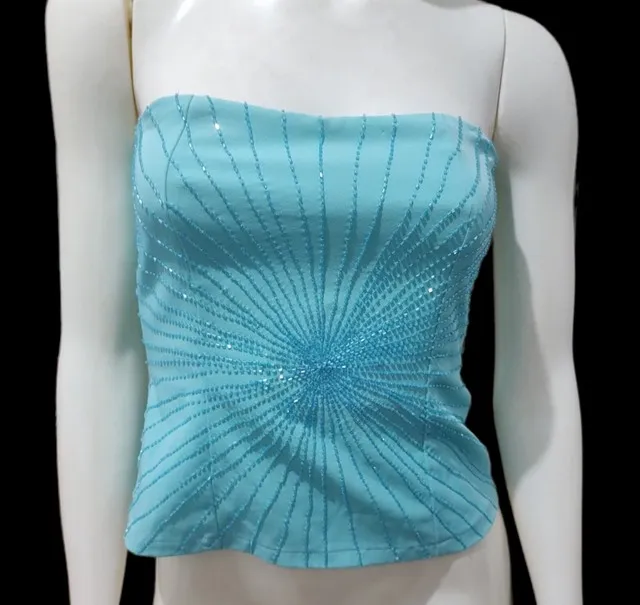 Blusa tomara que caia bordada