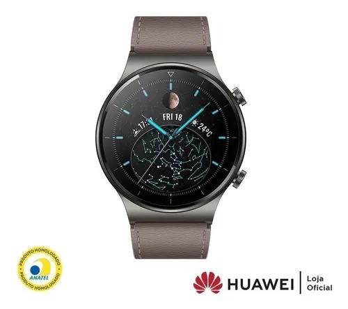 Entrega Gratiss Huawei Watch GT 2 Pro Classic 1.39" caixa 46.7mm de titânio - Foto 3
