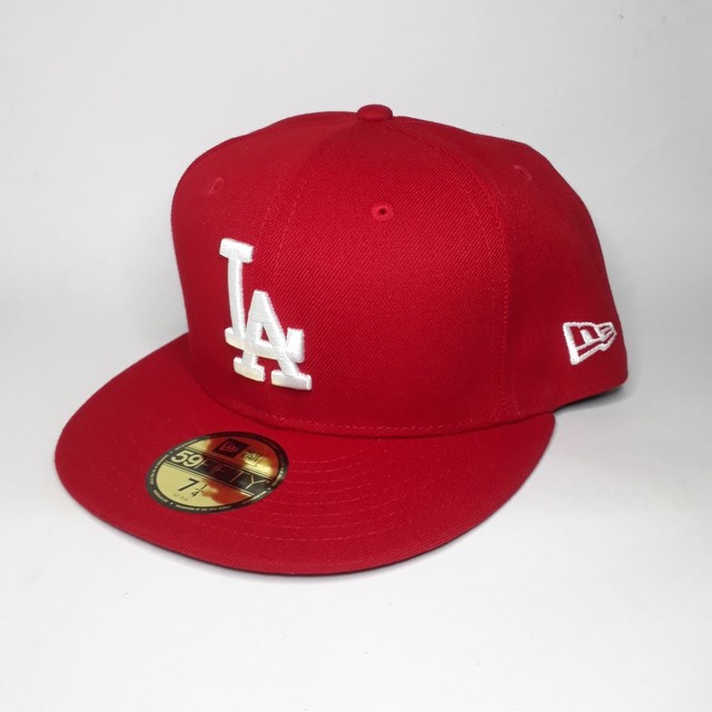 Boné Los angeles Dodgers vermelho - LA - New era - 59fifty Mlb Fitted  - Foto 2
