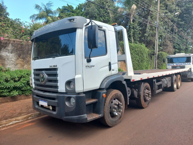 Volkswagen 24280 ano 2016, baixo km prancha, plataforma,  movel com redutor, nova sem uso - Foto 15