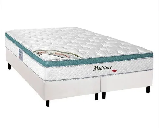 Cama Box Queen Size Herval Amore, Molas Ensacadas