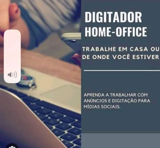 Eu vou fazer serviços de digitador home office