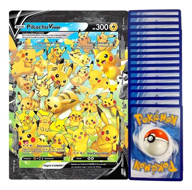 Carta Pokemon Pikachu V Português Card Original Copag