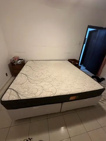Vendo cama box king size  baú bipartido - Foto 3