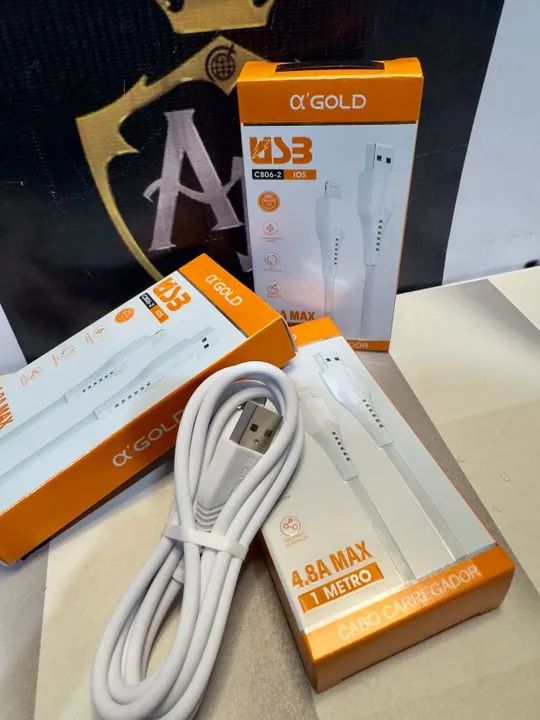 cabo celular  android e iphone da gold - Foto 2