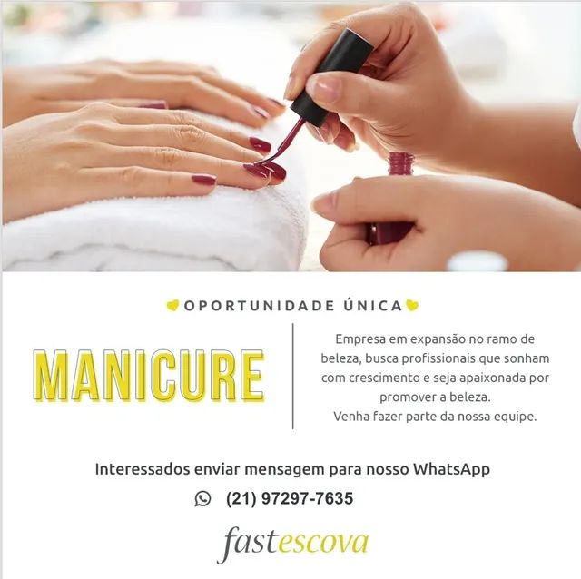 Vagas de manicure, Escovista e maquiador - Foto 3