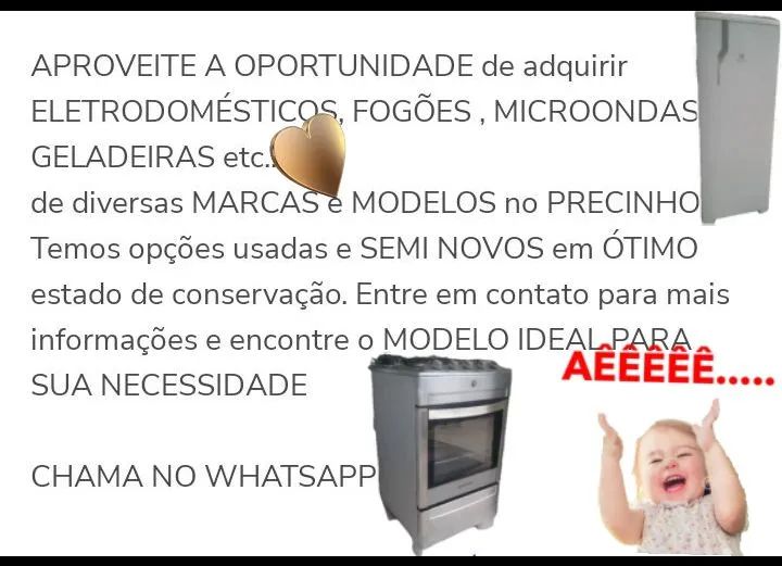 ACHOU GELADEIRAS em PROMOÇÃO com ENTREGA GRÁTIS 