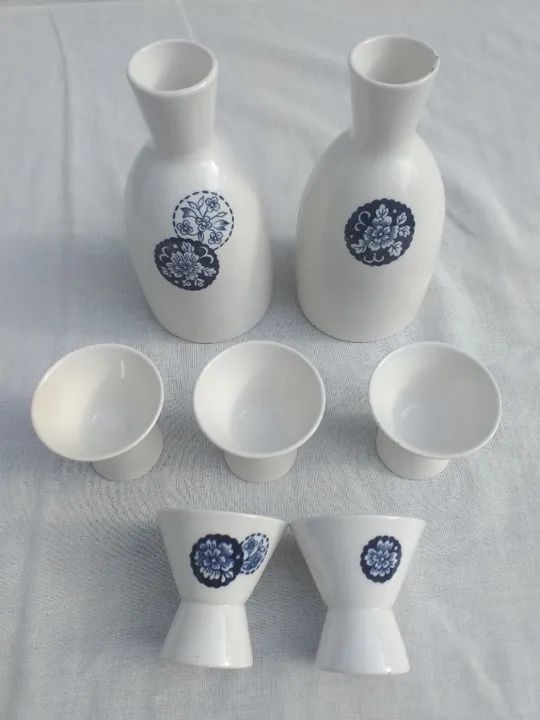 conjunto de shot para sake do japão