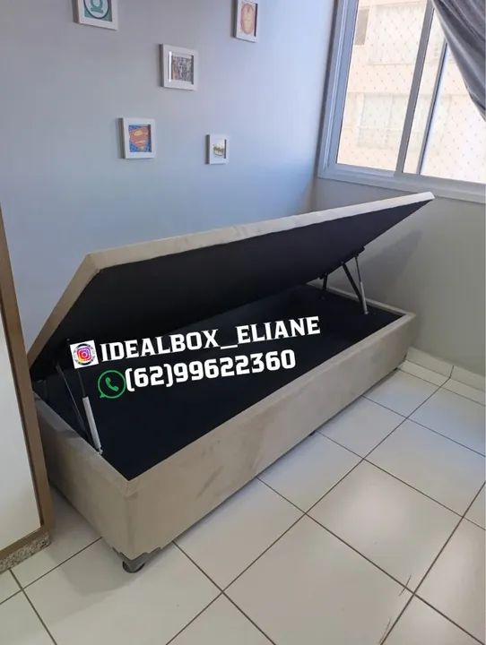 Base box baú solteiro 88×188 , Reforçado