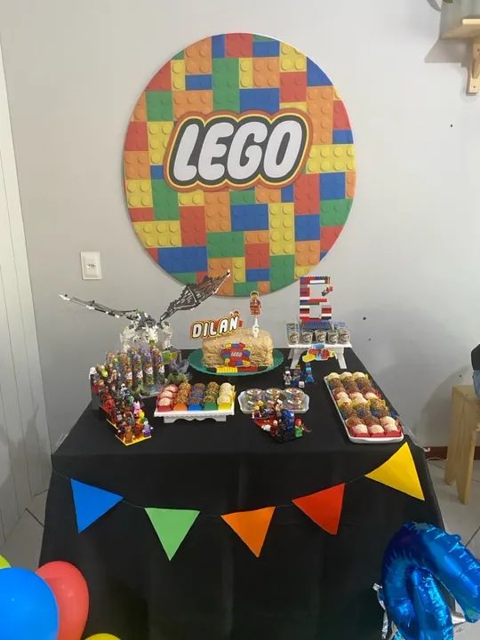 Painel aniversário lego - Foto 2