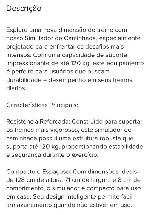 Aparelho de ginástica, Simulador De Caminhada  - Foto 6