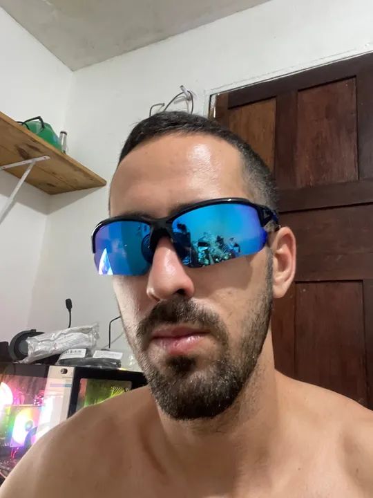 Óculos azul polarizados esportes, praia - Foto 5