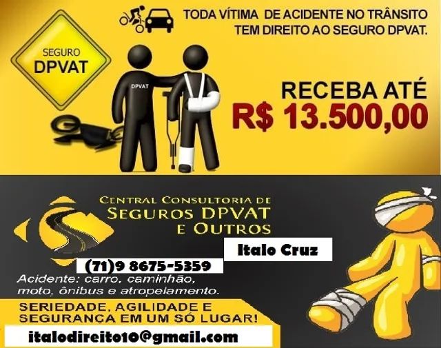 Dpvat até 13 mil de indenização
