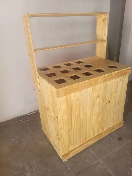 Balcão para açaí de palete 