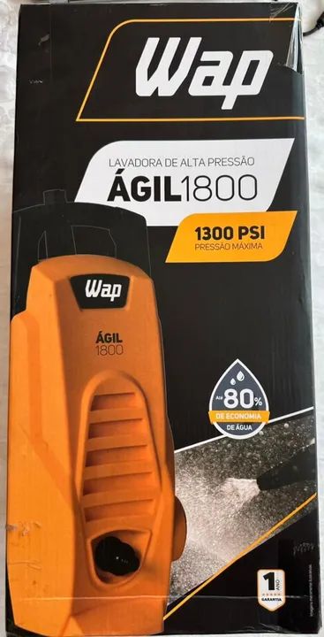 Lavadora De Alta Pressão Wap 1400w 1300psi 300l/h 220V com economia de água - Lacrado - Foto 2