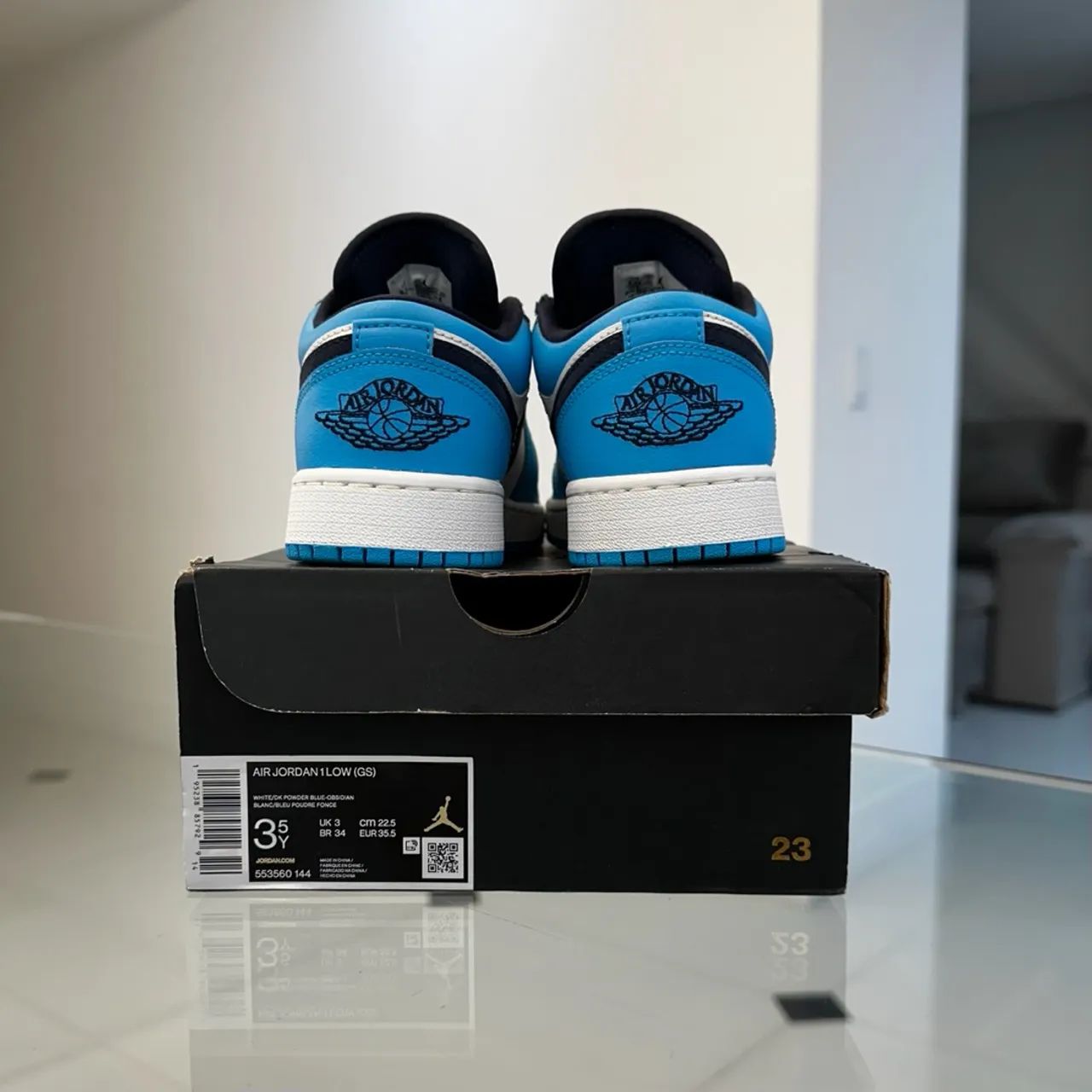 Tênis Nike Air Jordan 1 Low Unc Original - Foto 4