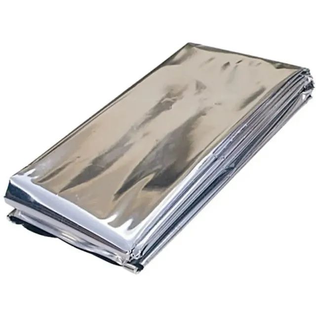 Cobertor Manta Térmica Aluminizado 2,10 x 1,40m Para Resgate, Emergência e Camping - Foto 5