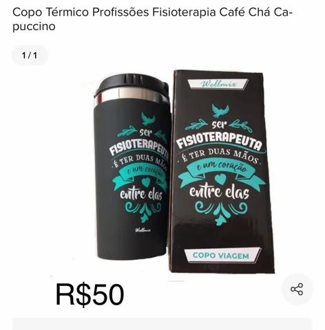 Copo Térmico profissões Fisioterapia, 450ml