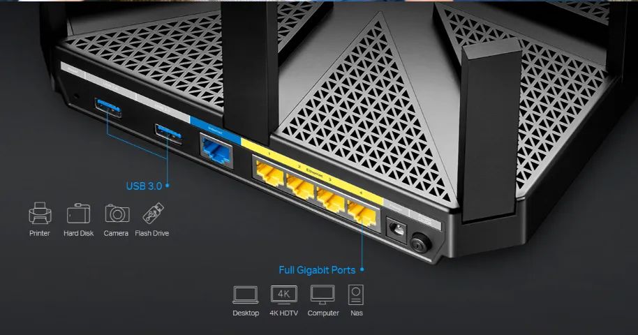 Vendo roteador SUPER PODEROSO! TP-LINK Talon AD7200 - 8 Antenas - com WI-FI 6 - Foto 3