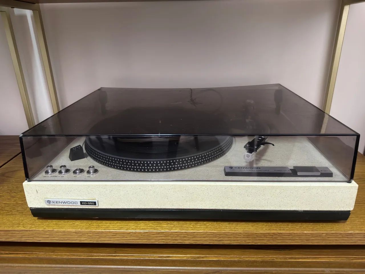 Toca discos Kenwood , braço Microseiki original e cabo RCA destacável - Foto 2