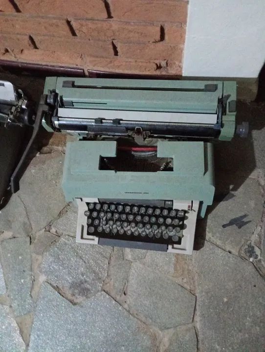 Máquina de datilografia.