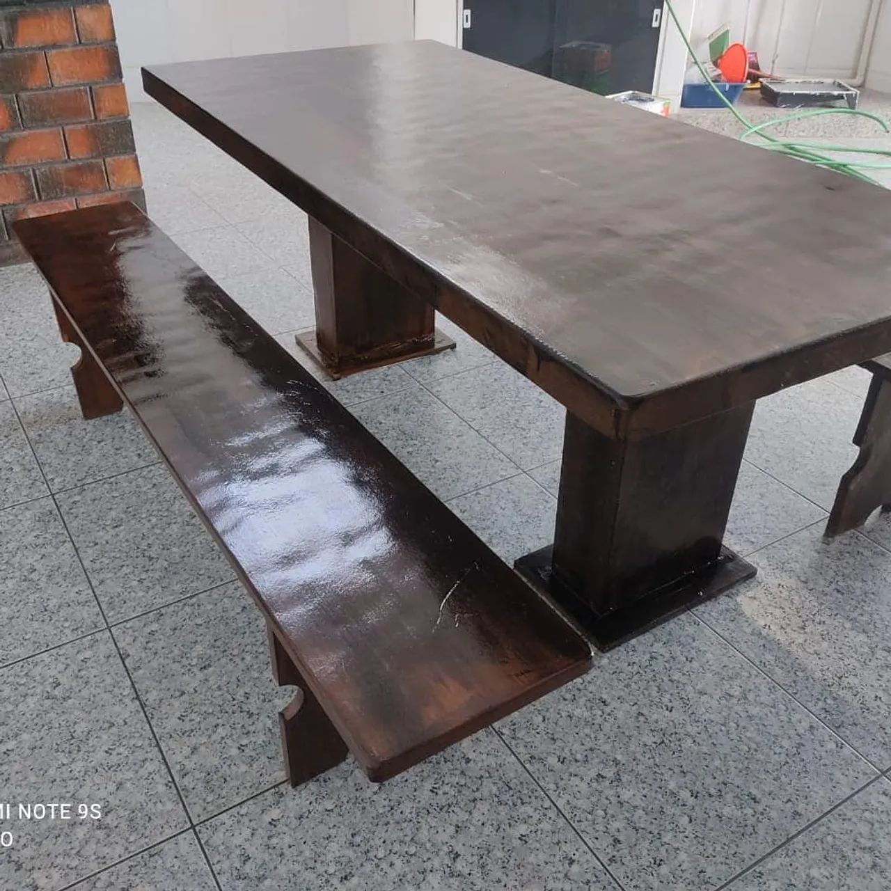 Mesa pedra de ardósia pintada  - Foto 4