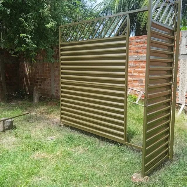 PORTÃO DE GARAGEM O MATERIAL TODO NO GALVANIZADO  - Foto 6