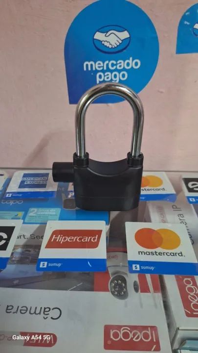 Cadeado Resistente Anti-Furto com Alarme Sonoro para Portões - Foto 6