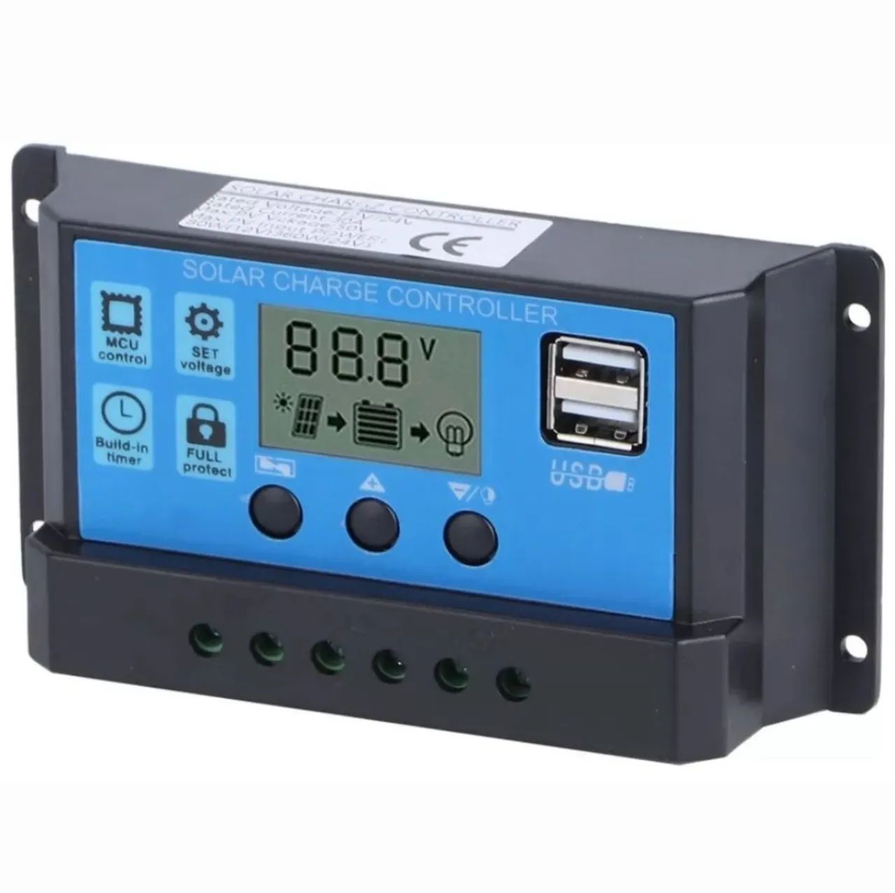 Controlador de carga 30A (sistema fotovoltaico)