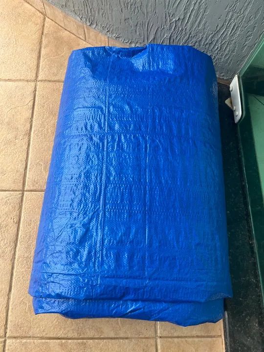Lona politileno azul nova sem uso  - Foto 7