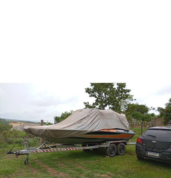 VENDO LANCHA QUEST 19 PÉS MOTOR EVENRUDE 175 Hp - Foto 4