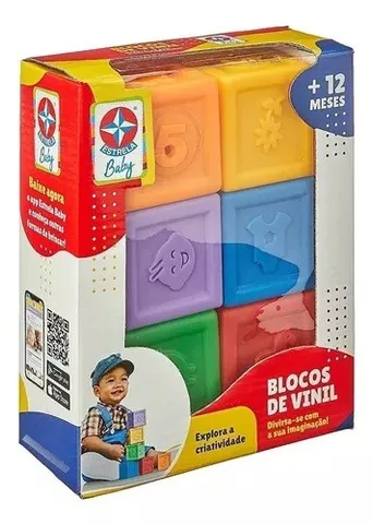 Blocos De Vinil De Empilhar Brinquedo Educativo Estrela