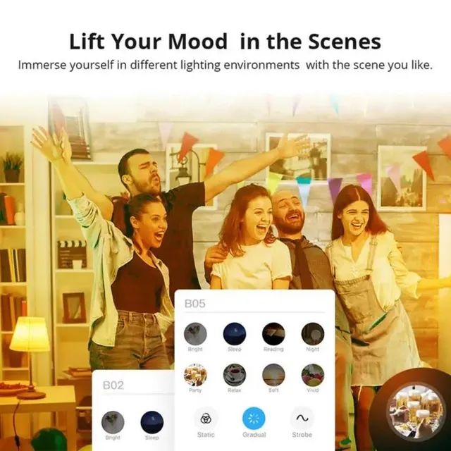 Lâmpada Sonoff RGB Wi-fi Inteligente, Compatível com Alexa - Foto 2