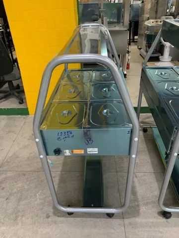 Buffet térmico - para restaurante- self service- em inox 