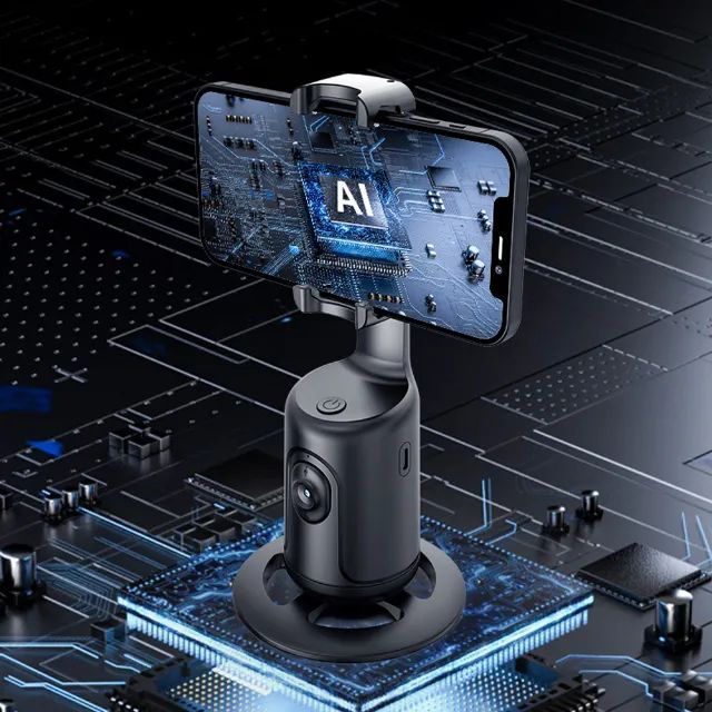 Gimbal P/ Selfies Automático Tracking 360° Face Live Vide - Foto 5
