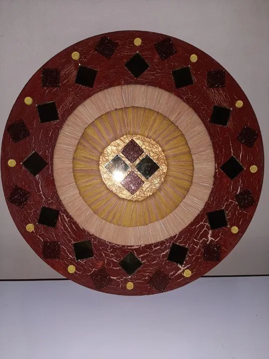 Quadro redondo - Mandala artesanal - Foto 2