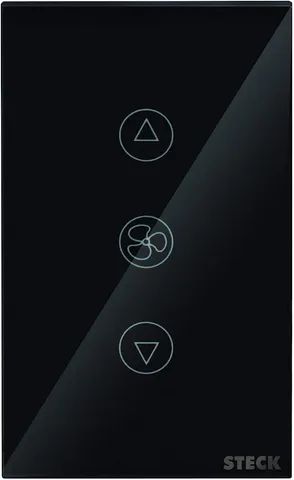 Interruptor Inteligente Smarteck 4X2" Ventilador Touch Wi-fi Preto, compatível Alexa - Foto 5
