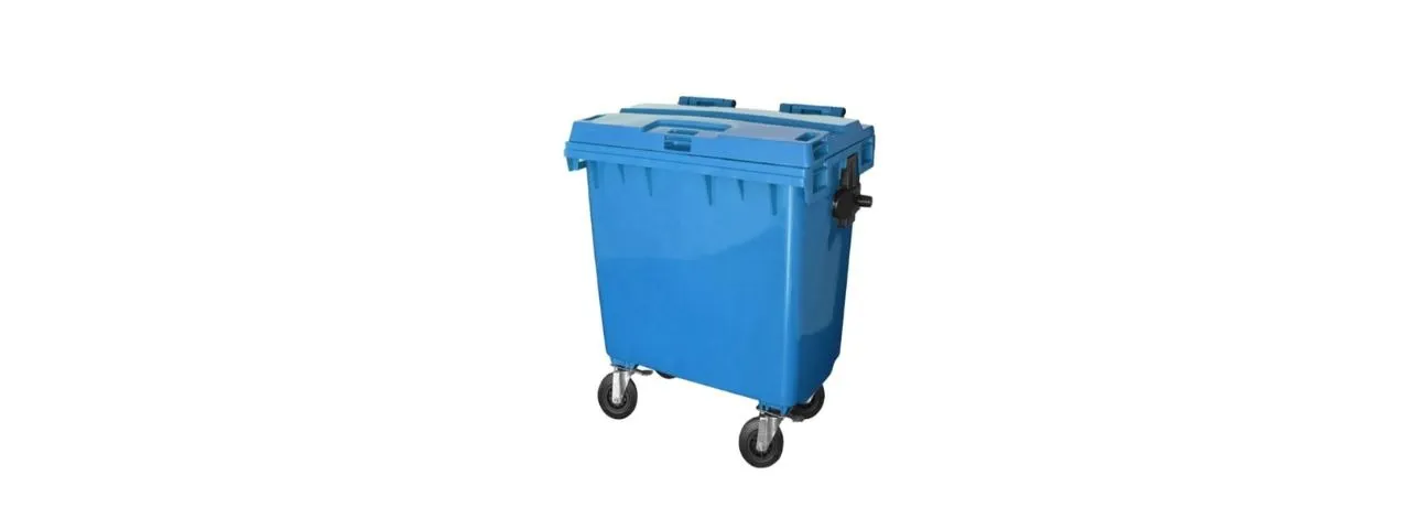Contentor de Lixo 660 Litros Belosch Azul - Ideal para Condomínios e Empresas (NOVO)