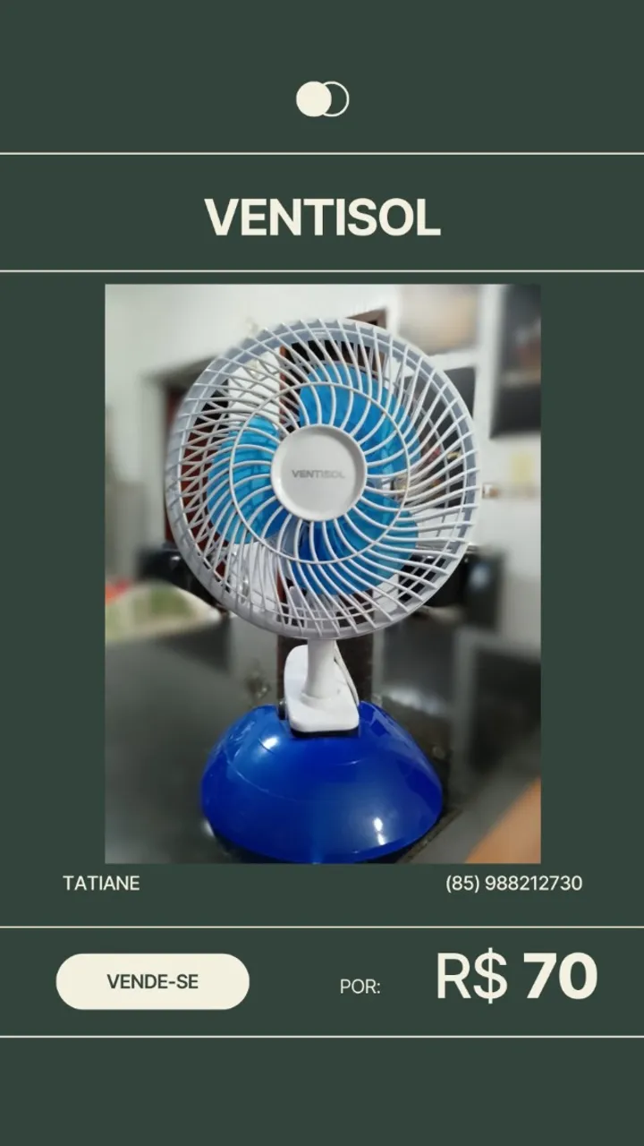Ventilador de mesa ventisol